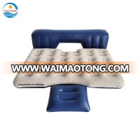 Inflatable car bed sets for back seat compound flocking inflatable travel car mattress car air bed